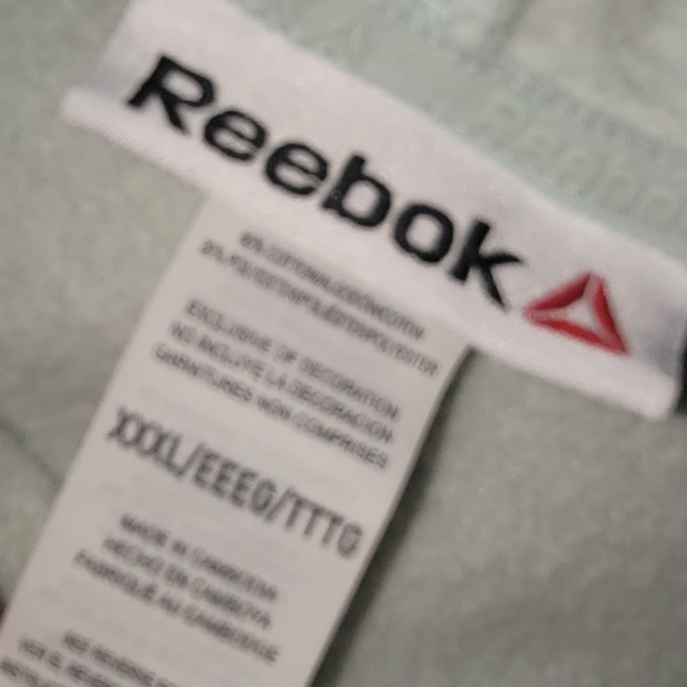 Reebok Women's Plus Large Logo Hoodie with Pocket in "surf spray green" Sz 3XL - Picture 7 of 7
